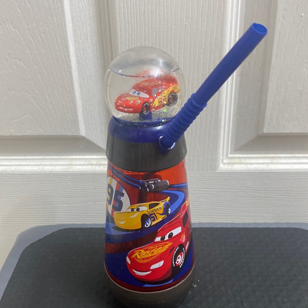 Mcqueen sippy cup w/ gitter top